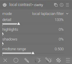 Модуль «local contrast»