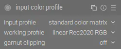 Модуль «input color profile»